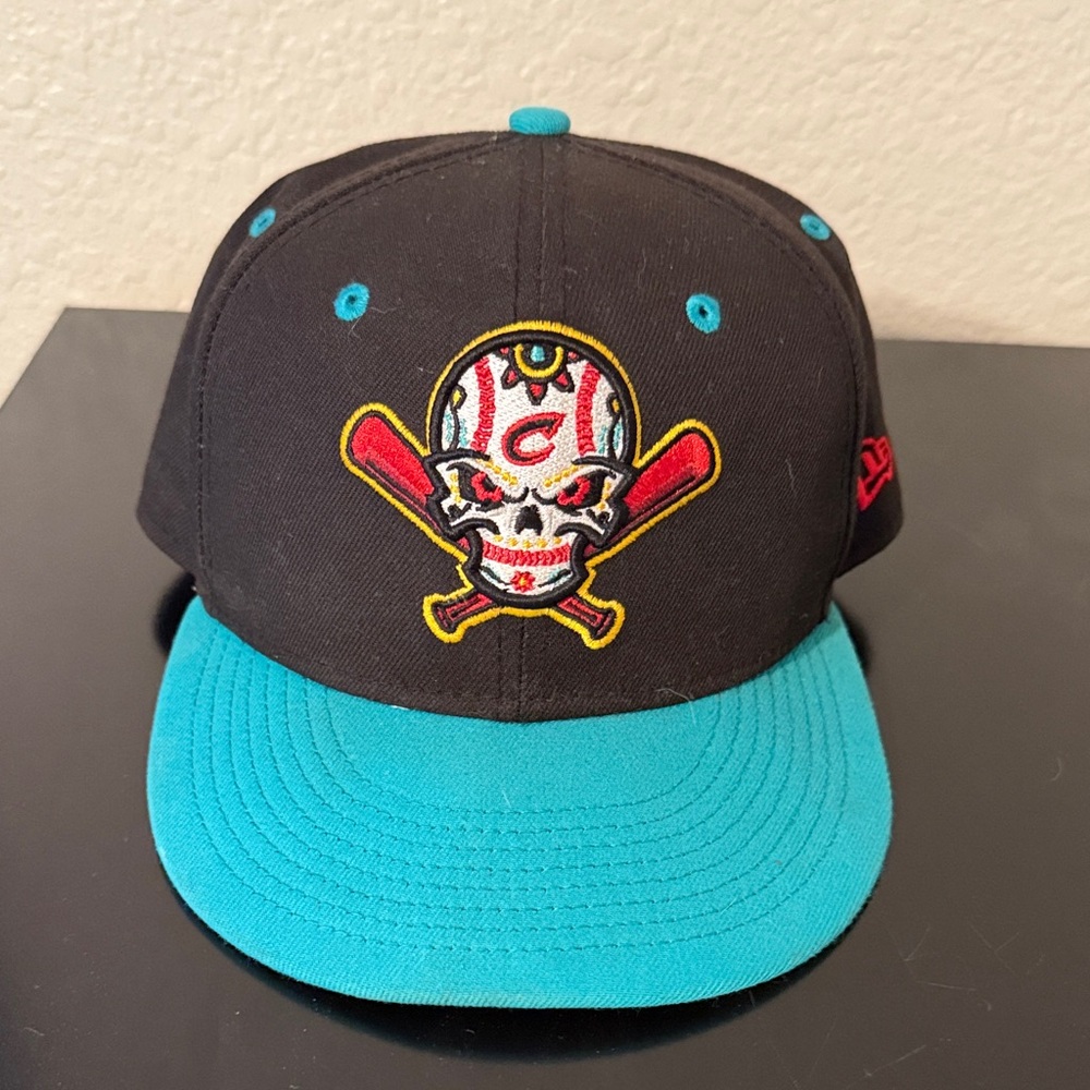New Era Kids Skull Cap - Black and Teal